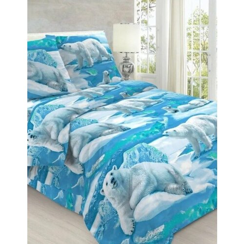 Комплект постельного белья 1,5 Спальный, наволочка 50х70, бязь, 