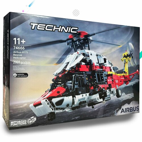 конструктор lego technic 42145 спасательный вертолет airbus h175 2001 дет Конструктор Спасательный вертолет Airbus H175 2001 деталей