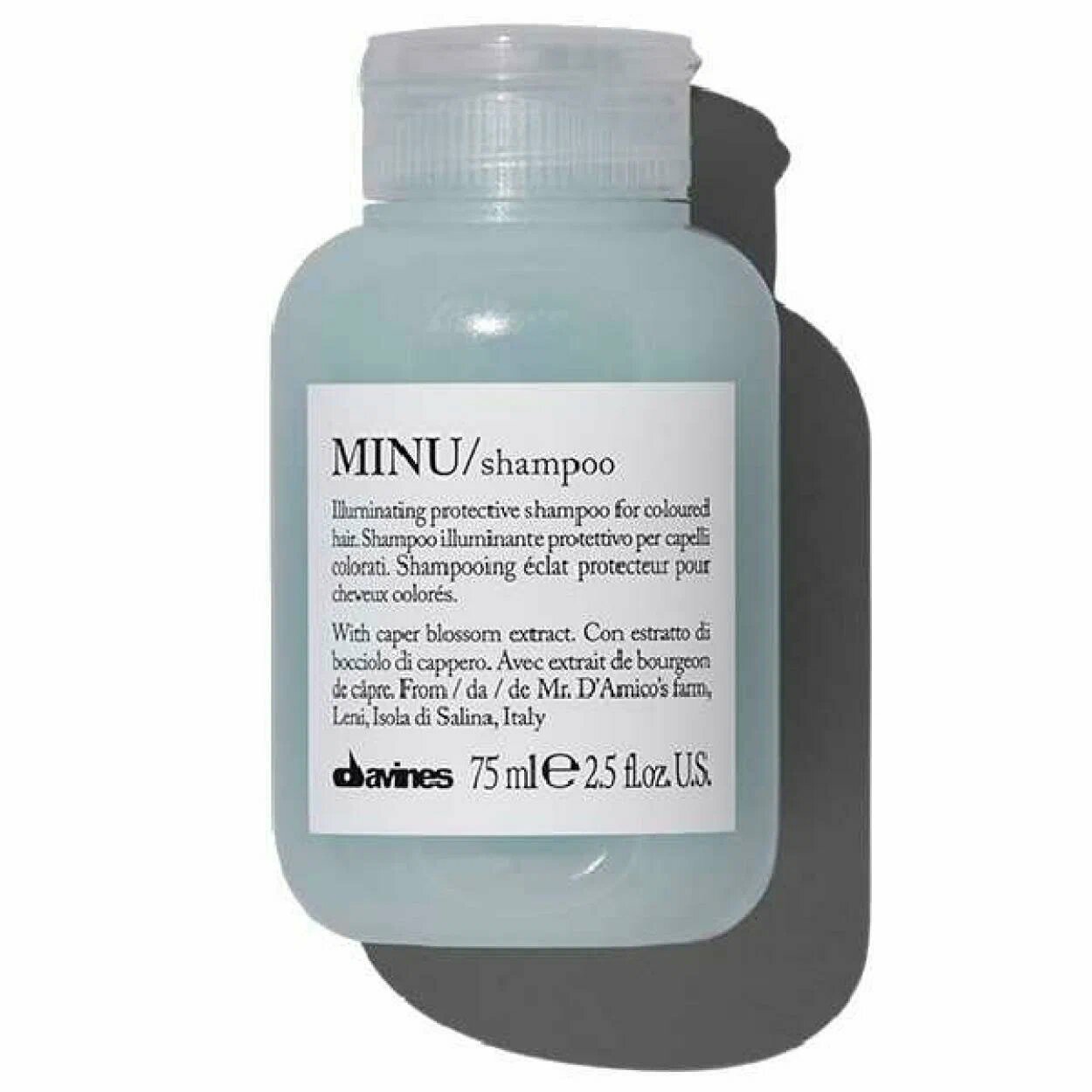 Davines Minu Защитный шампунь для сохранения косметического цвета волос, 75 мл