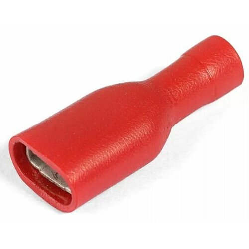 Клемма мама изолированная для провода сечением 0,5-1мм2 2,8х0,8мм красная арт. 44041 Weitkowitz Германия 25 штук