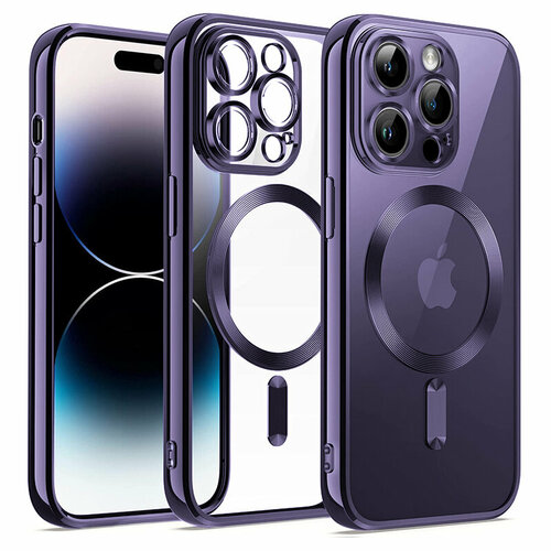 Чехол для iPhone 14 Pro Metal Magnet Case Purple gipta purple purple magnet 5 li box set