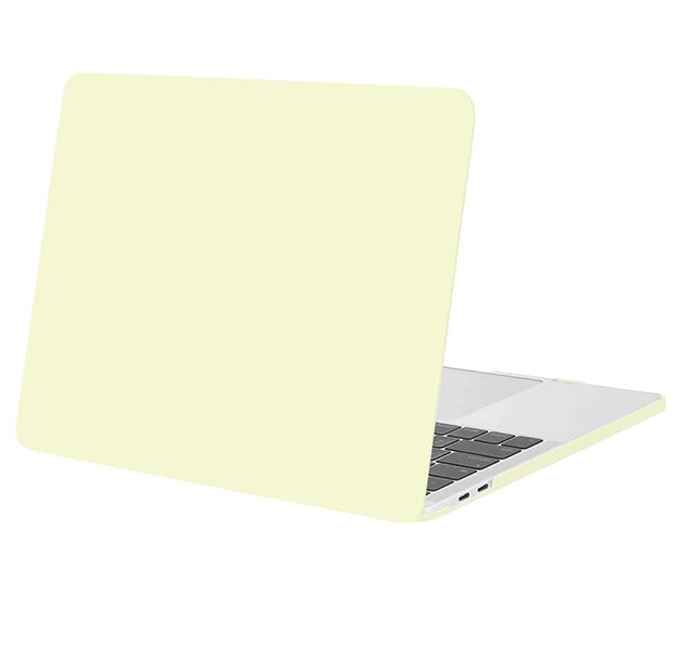 Пластиковая накладка для Macbook Pro 13 2022-2016 Hard Shell Case Лимонный Крем