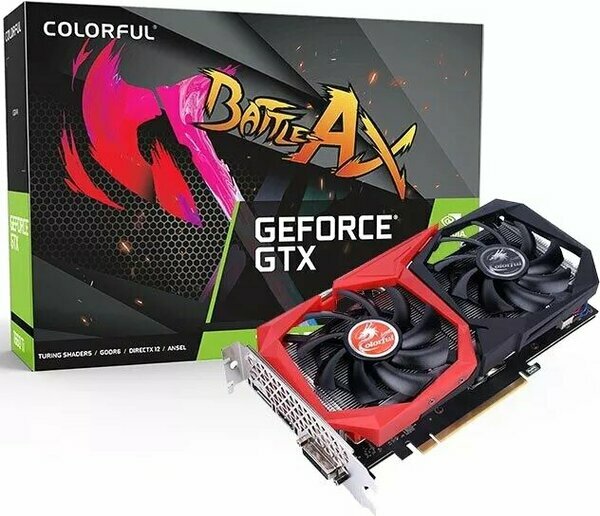 Видеокарта Colorful (GTX 1650 SUPER NB 4G-V) GeForce GTX 1650 SUPER 4GB