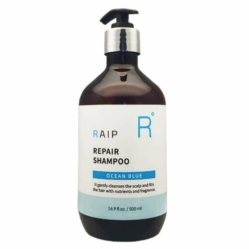 Восстанавливающий шампунь для волос голубой океан / Repair Shampoo Ocean Blue, 500 мл. RAIP