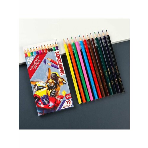 Карандаши цветные 12 цвета Transformer 300₽