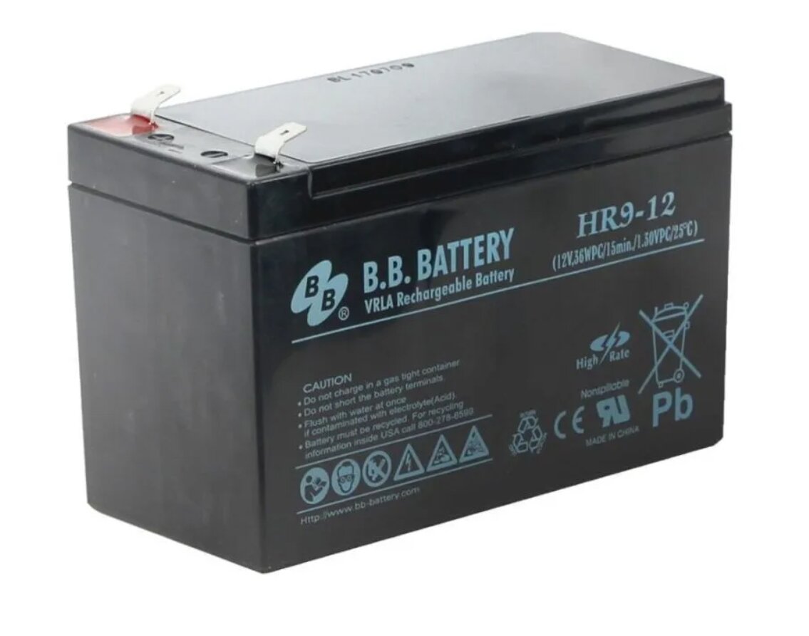 Аккумулятор В. В. Battery HR 9-12