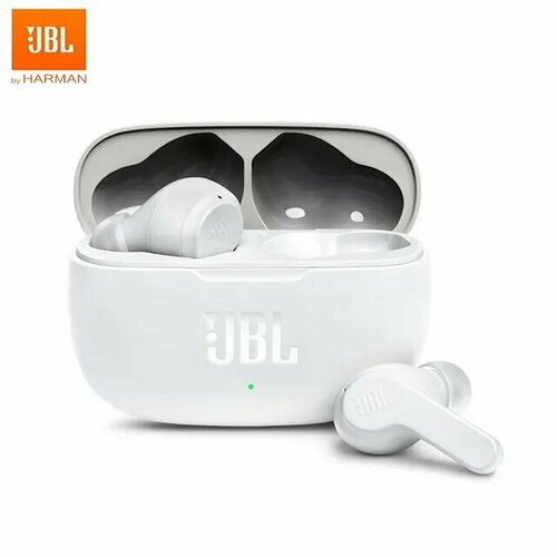 Беспроводные наушники JBL Wave 200TWS True Wireless Bluetooth Earbuds, цвет: белый беспроводные наушники jbl wave 200tws чёрный