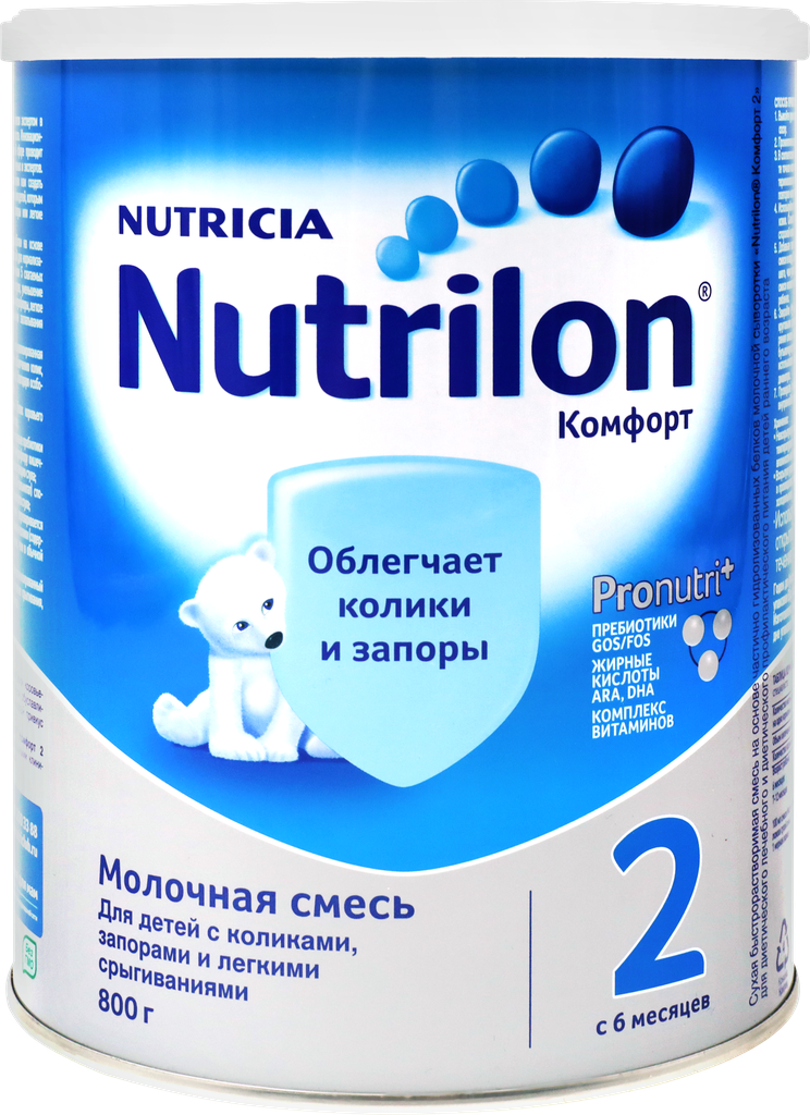 Смесь молочная NUTRILON Комфорт 2, с 6 месяцев, 800г