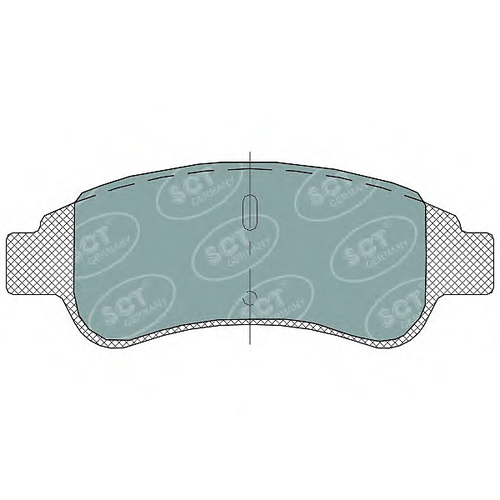SCT GERMANY sp314 (425218 / 425221 / 425238) колод. торм. задн. citr c-elysee 12- / c4 I 04-11 / peu 301 12- / 2008 13- / partner 96- / 04-