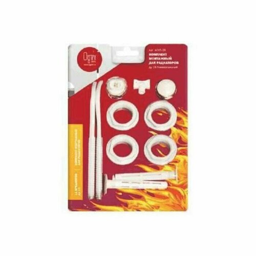Комплект для подключения радиатора Ogint 117-6589 12 для алюминбиметалл 11 предметов комплект из 5 шт 2420₽