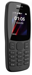 Смартфон Nokia 106 (2018) Global для РФ, 2 SIM, черный