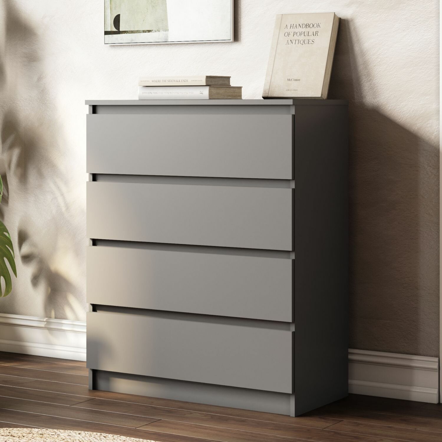 фото Комод Мори МК 800.4 Графит, с ящиками