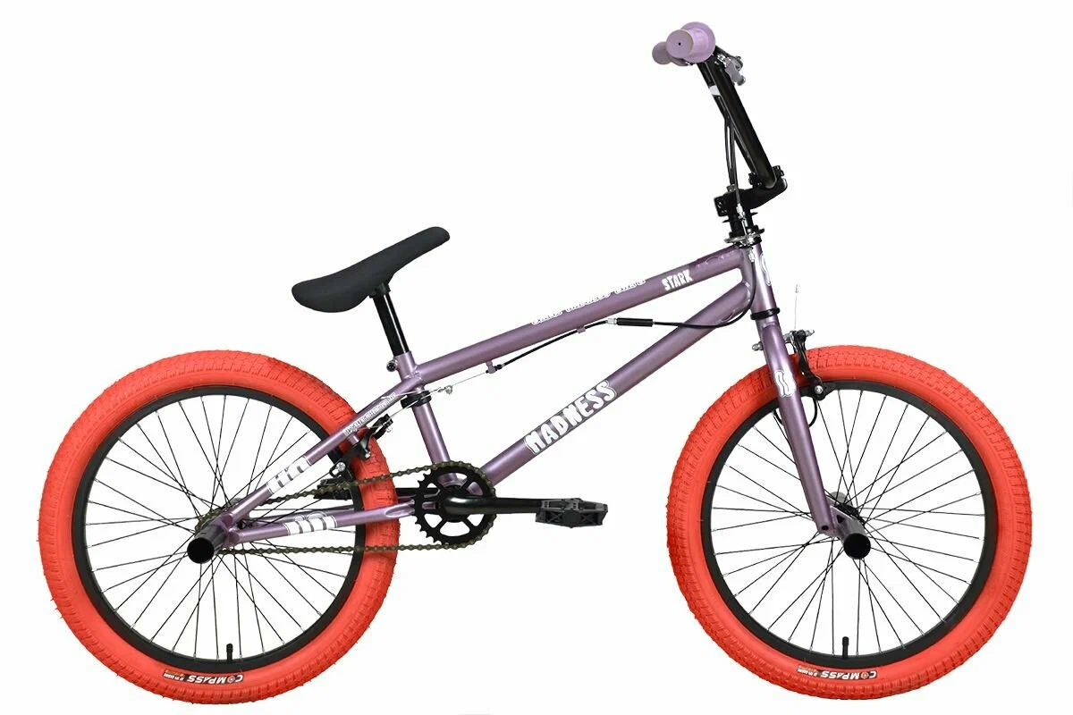 Велосипед STARK Madness BMX 2 фиолетово-серый/перламутр/красный HQ-0014367