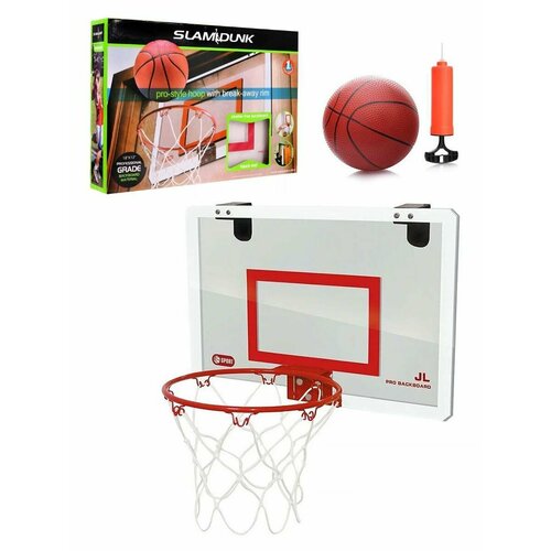 Набор Баскетбольный (щит с корзиной, мяч, насос) N132-H30040 щит баскетбольный с корзиной 38см