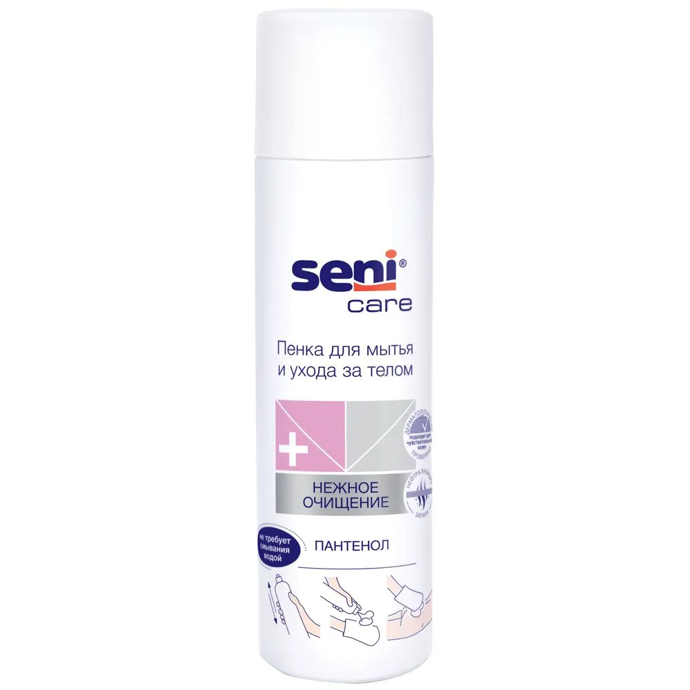 Пенка Seni Care для мытья и ухода за телом (SE-231-P500-121), 500 мл, с дозатором