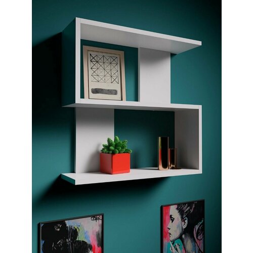 Полка настенная навесная для книг, цветов