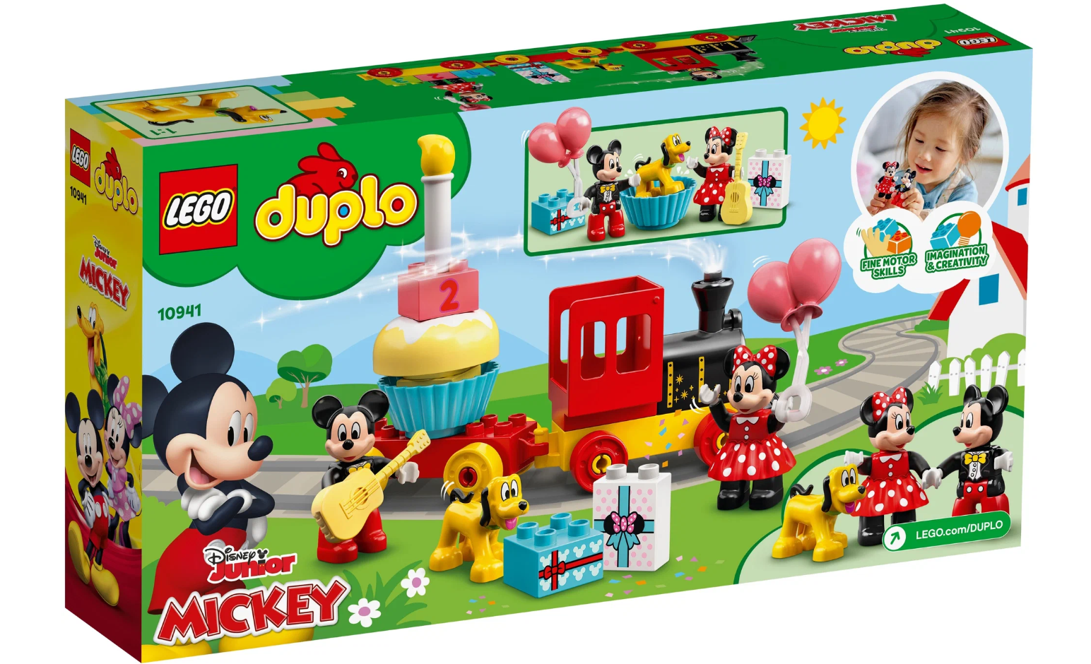 Конструктор LEGO DUPLO Disney 10941 Праздничный поезд Микки и Минни, 22 дет.