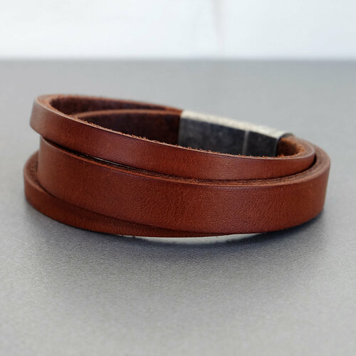 Браслет-нить Ruby-Ruby, размер 23 см, размер L, коричневый