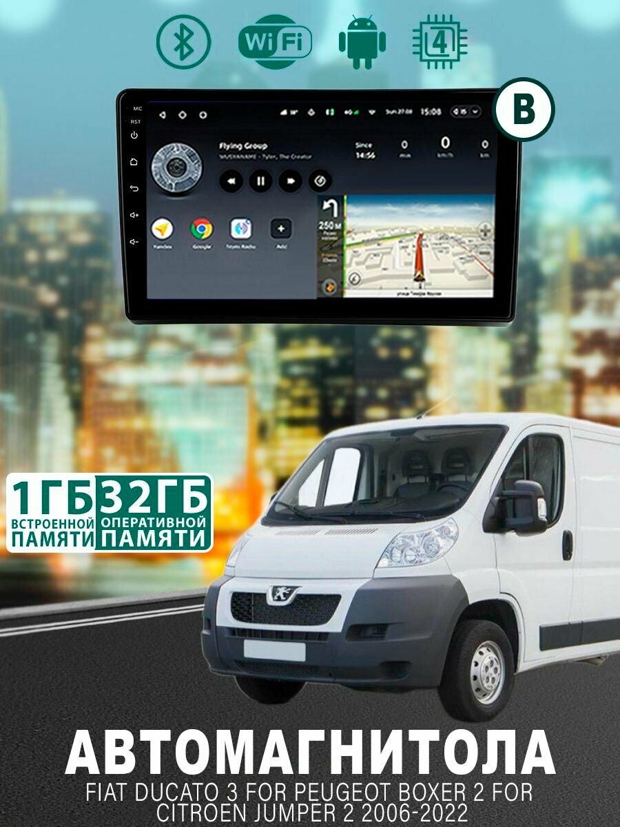 Магнитола для Fiat Ducato 3 2006-2022 1/32