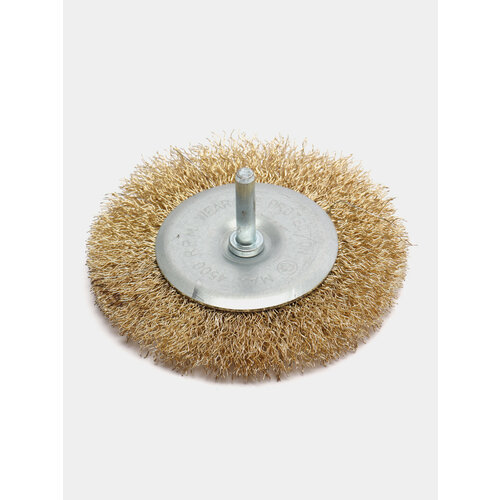 Щетка металлическая плоская со шпилькой для дрели Диаметр 100 мм 799₽
