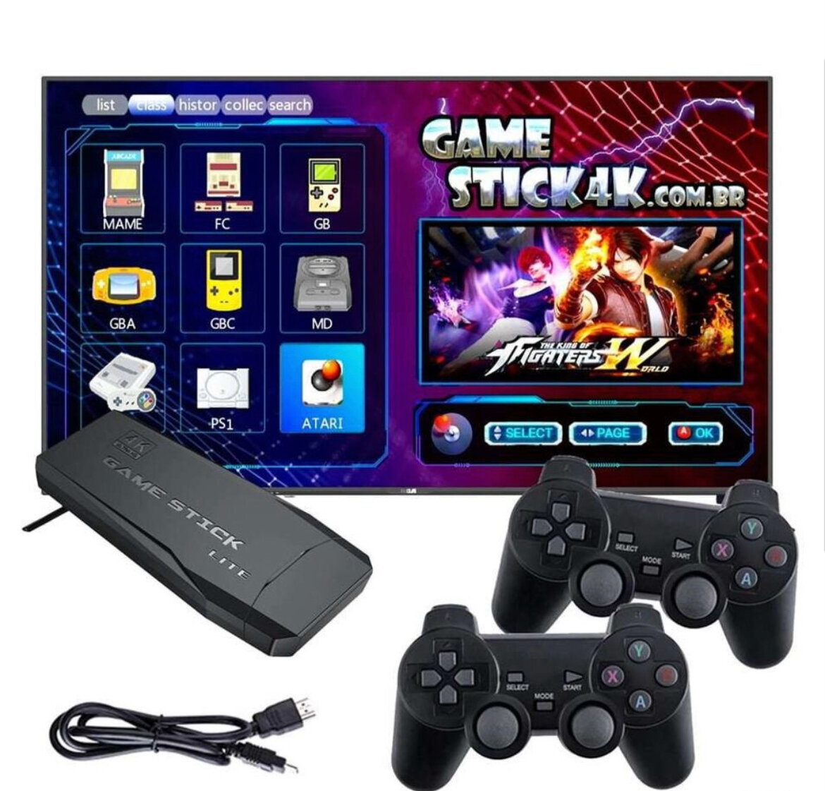 Игровая приставка Game Stick Lite 64GB 10000 игр 4К