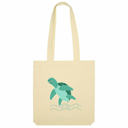 Сумка шоппер Us Basic, бежевый фигурка животного safari ltd зеленая морская черепаха