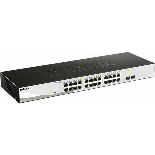 коммутатор d link dgs 1210 28p fl1a 28g 24poe 193w управляемый Коммутатор D-Link DGS-1210-26/FL2A, управляемый