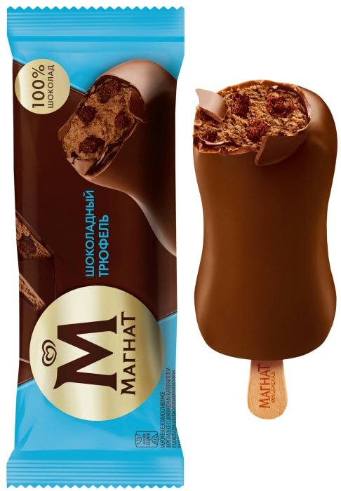 Мороженое Магнат Шоколадный трюфель эскимо 72г