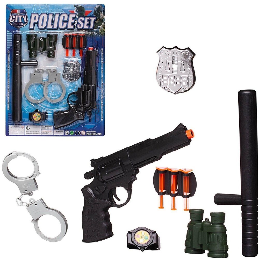 Игровой набор полицейского Abtoys Важная работа "Полиция" 10 предметов, на блистере (PT-01818)