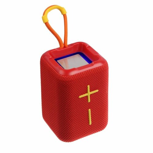 Портативная колонка F68 5 Вт 600 мАч подсветка micro SD красная 183500₽