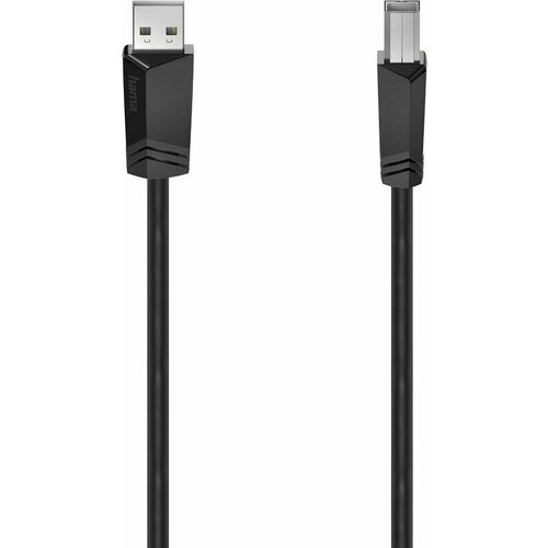 Кабель Hama H-200604 ver2.0 USB A (m) USB B(m) 5м (00200604) черный кабель hama h 200604 00200604 ver2 0 usb a m usb bm 5м черный