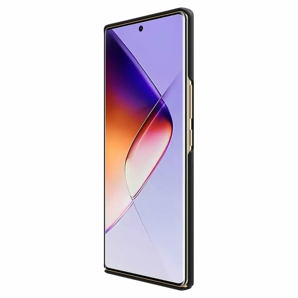 Накладка Nillkin Frosted Shield пластиковая для Infinix Note 40 Pro 5G / Note 40+ 5G Black (черная) — фото 1