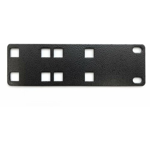 Полка Hyperline PMV1-RAL9005 Кронштейн для крепления 19 дюймового и вертикального оборудования сбоку стоек 2 шт в комплекте 1453₽