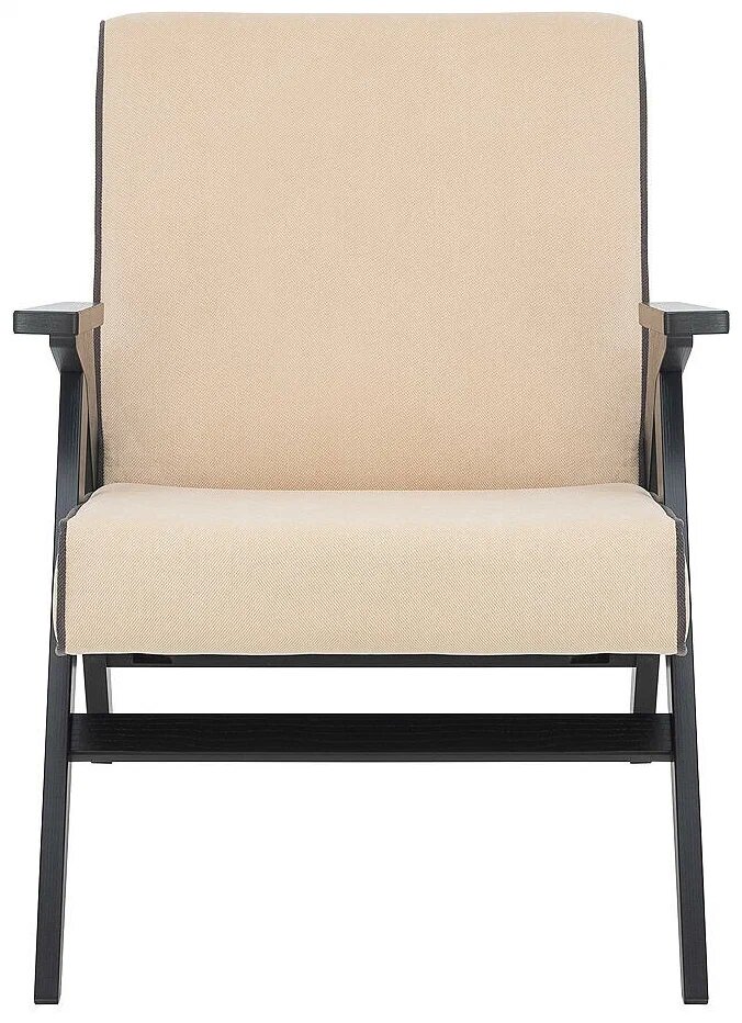 фото Кресло Мебель Импэкс Вест H нов. Венге, ткань Verona Vanilla, кант Verona Antrazite Grey