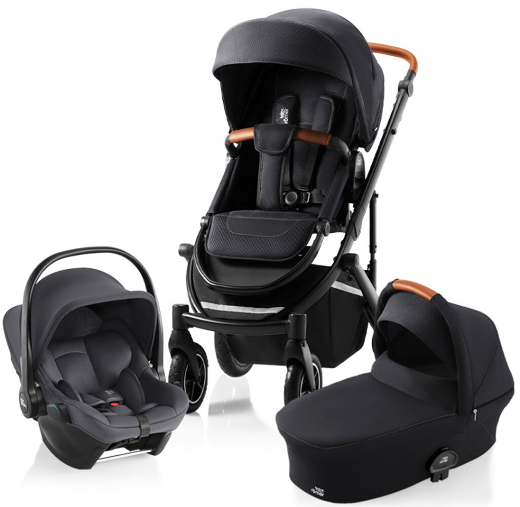 фото Britax Romer Коляска 3-в-1 Smile III с автокреслом Baby-Safe Core (Fossil Grey | Midnight Grey)