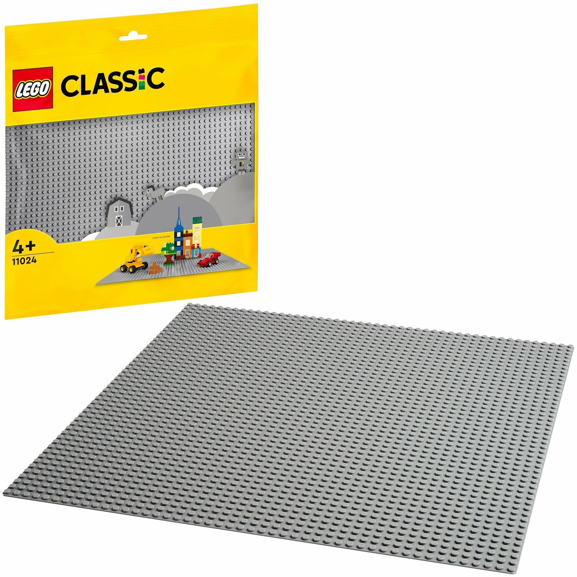 Lego Classic 11024 Пластина базовая Серая