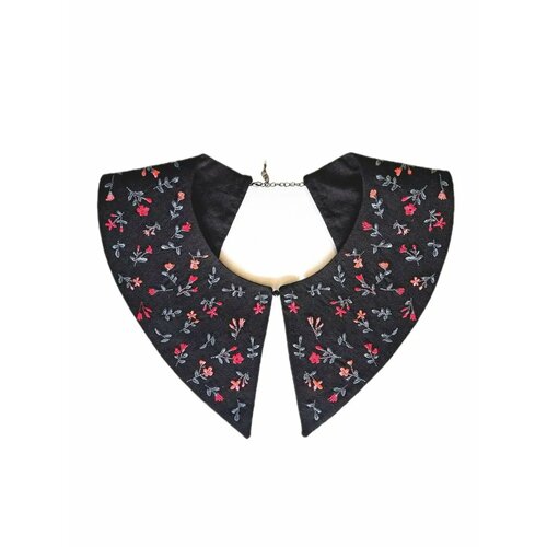 Воротник съемный с вышивкой льняной