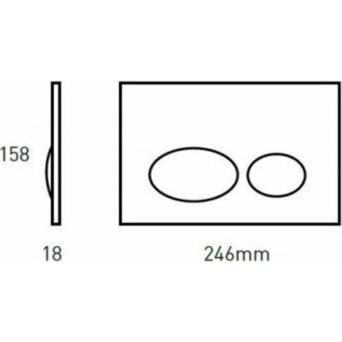 Клавиша смыва для унитаза Bocchi Como 8200-0050 хром 5210₽