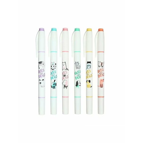 Набор маркеров-текстовыделителей 6 цветов 662₽