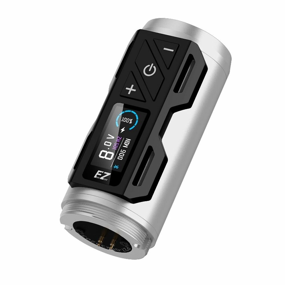 Блок питания для тату машинки EZ P2S PRO Power pack silver — фото 1