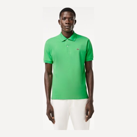 Поло LACOSTE, размер 50, зеленый