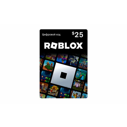 Карта оплаты Roblox 25 USD USA Roblox Mac PC Xbox Xbox Смартфон Регион активации РФ 5004₽