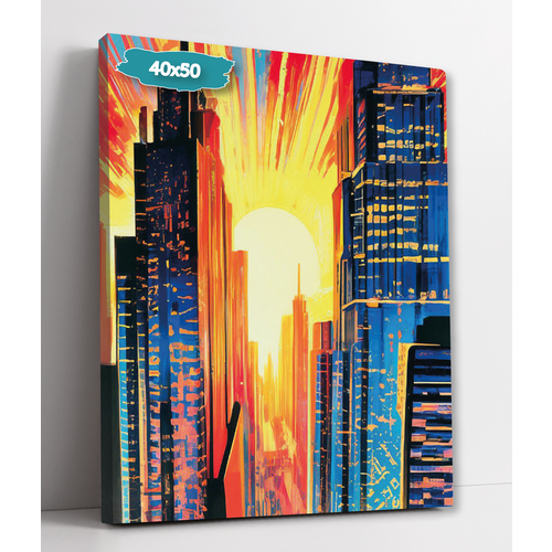 Интерьерная картина 40х50 Город 899₽
