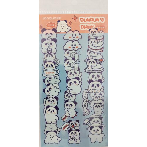 Наклейки детские набор 2 листа Мишки, в ассортименте, LG-81166