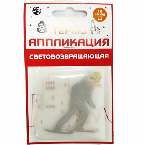 Термоаппликация световозвращающая COVA Горнолыжник 70х70mm 399₽