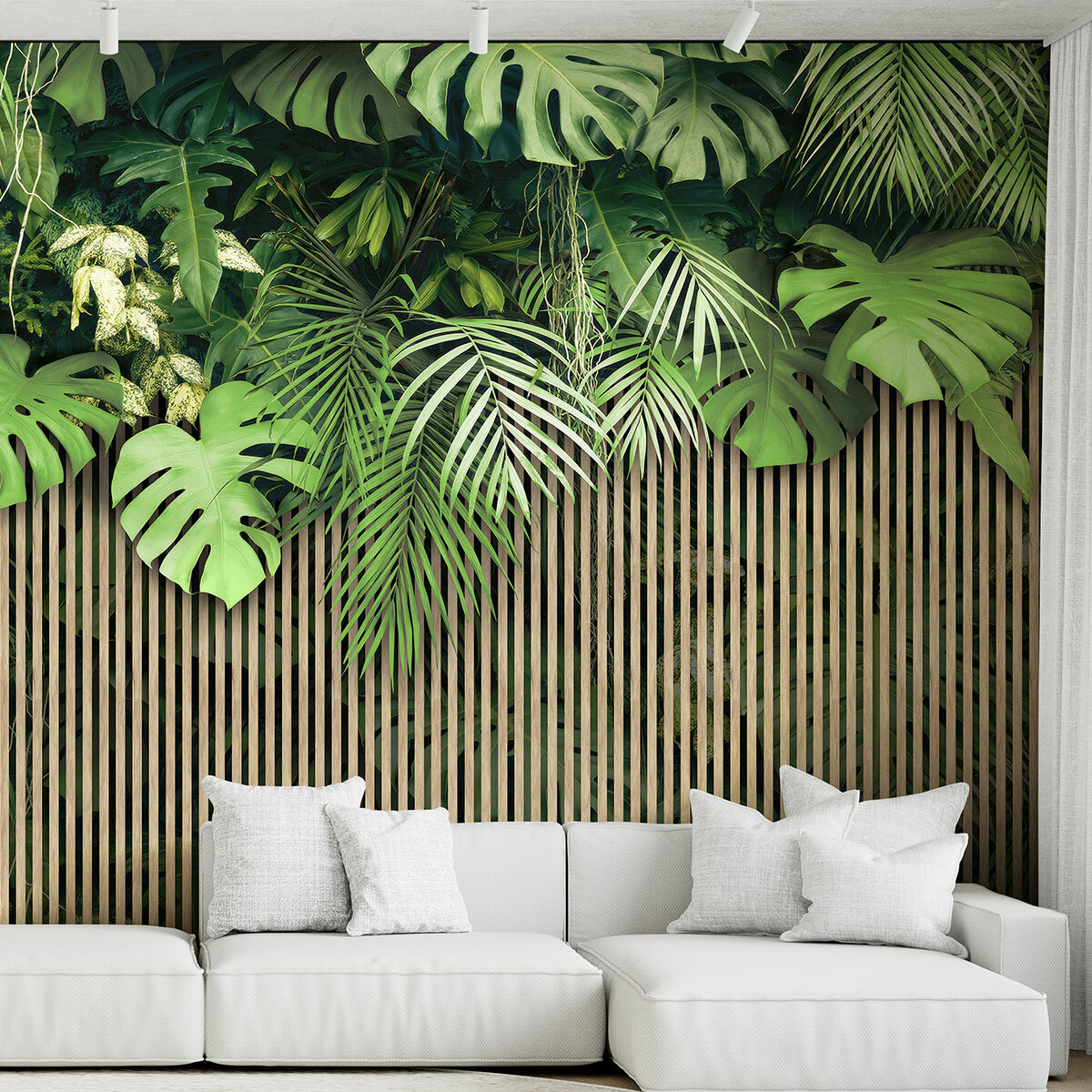 фото Фотообои флизелиновые с виниловым покрытием VEROL "Тропики", 300х283 см, моющиеся обои на стену, декор для дома