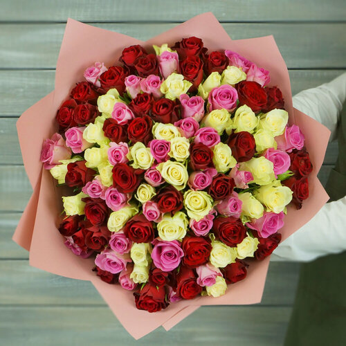 Изображение товара Букет из 101 розы - влюбленный шекспир 38см, от Букет Маркет