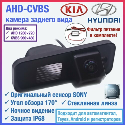 Камера заднего вида для Hyundai Creta 1 и 2 Santa Fe 3 Grand Santa Fe в плафон подсветки номера для штатных автомагнитол а также TEYES и Android автомагнитол универсальная чип и матрица SONY 300000₽