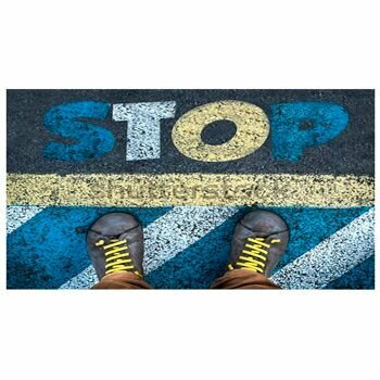 Коврик придверный фотопринт 'стоп' (400х600)