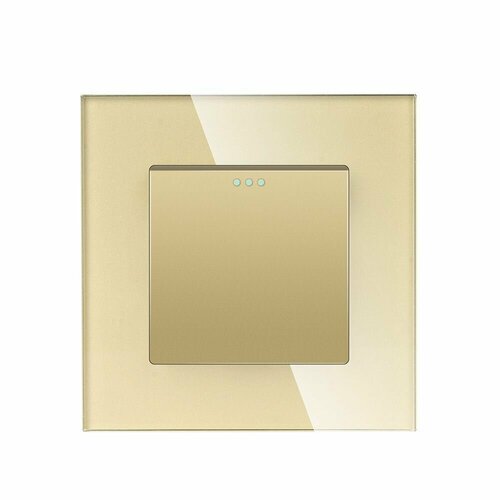 Выключатель перекрестный одноклавишный с рамкой из закаленного стекла 660₽